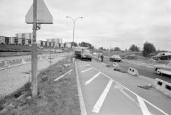 Trondhjemsveien utvides. September 1968