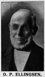 Portrettfoto av O. P. Ellingsen. Trolig fra Kristiansund. An