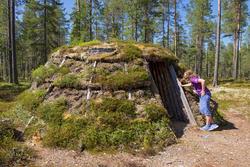 Bilder fra Blokkodden Villmarksmuseum ved Drevsjøen i Engerd