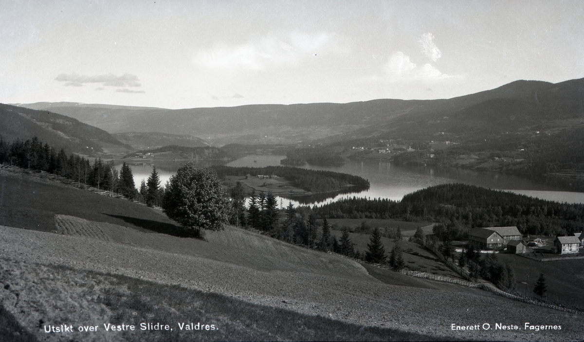 Utsikt over Vestre Slidre, Valdres.