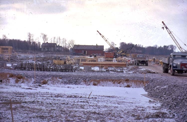Vintern 1961-1962. Fundament. (Södra gränsen).