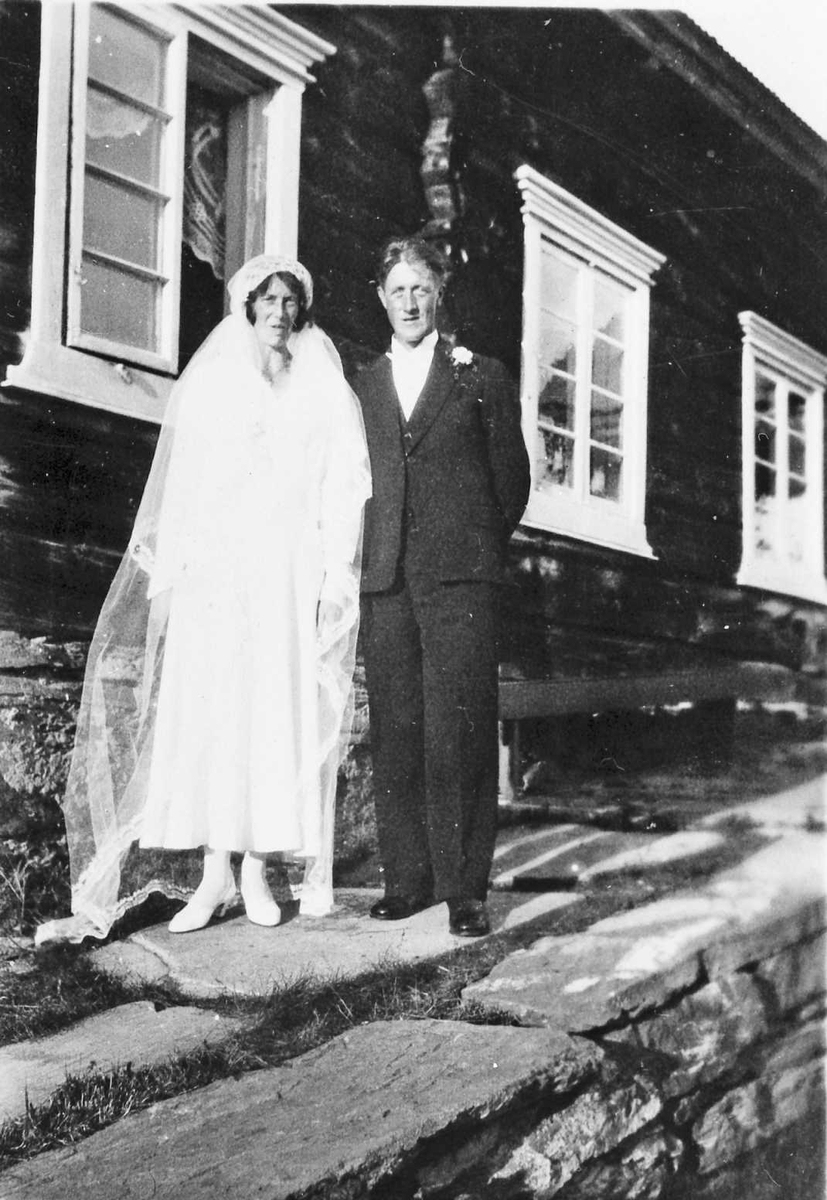 Brudebilde, Olga og Olav Tallerås
