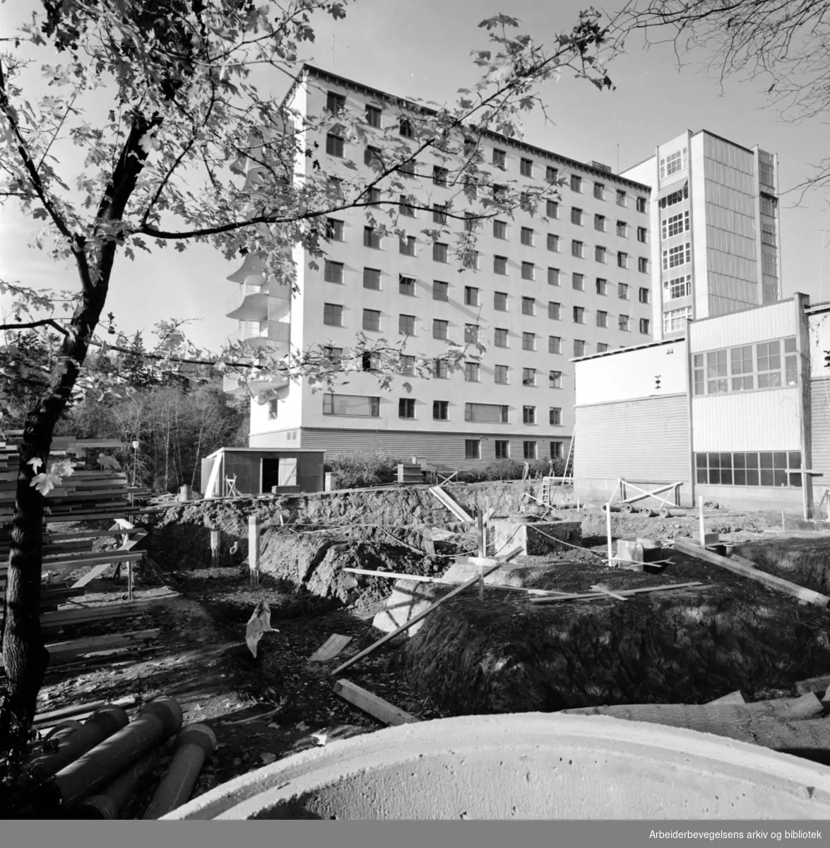 Radiumhospitalet. Oktober 1971