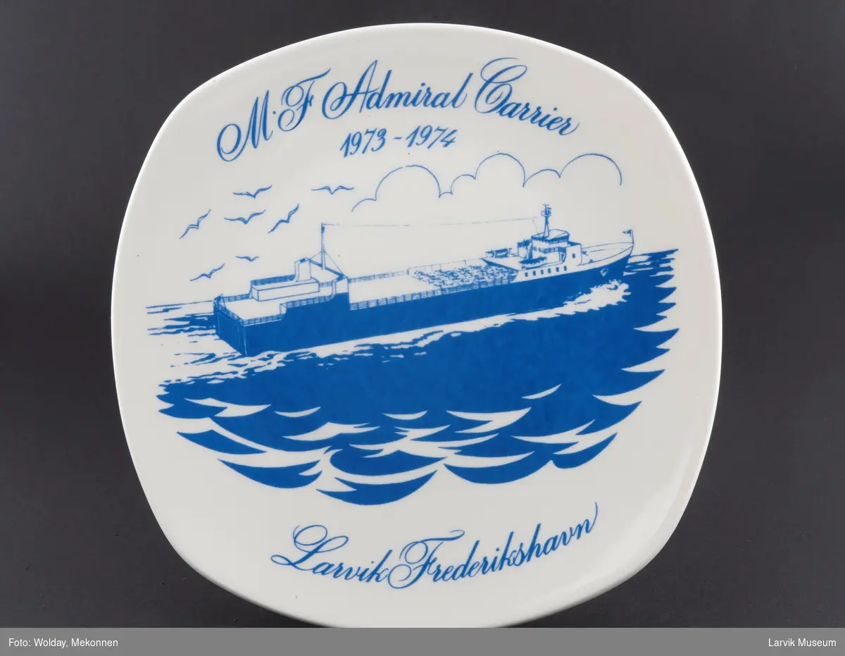 M/F Admiral Carrier  1973-1974.
Larvik Frederikshavn