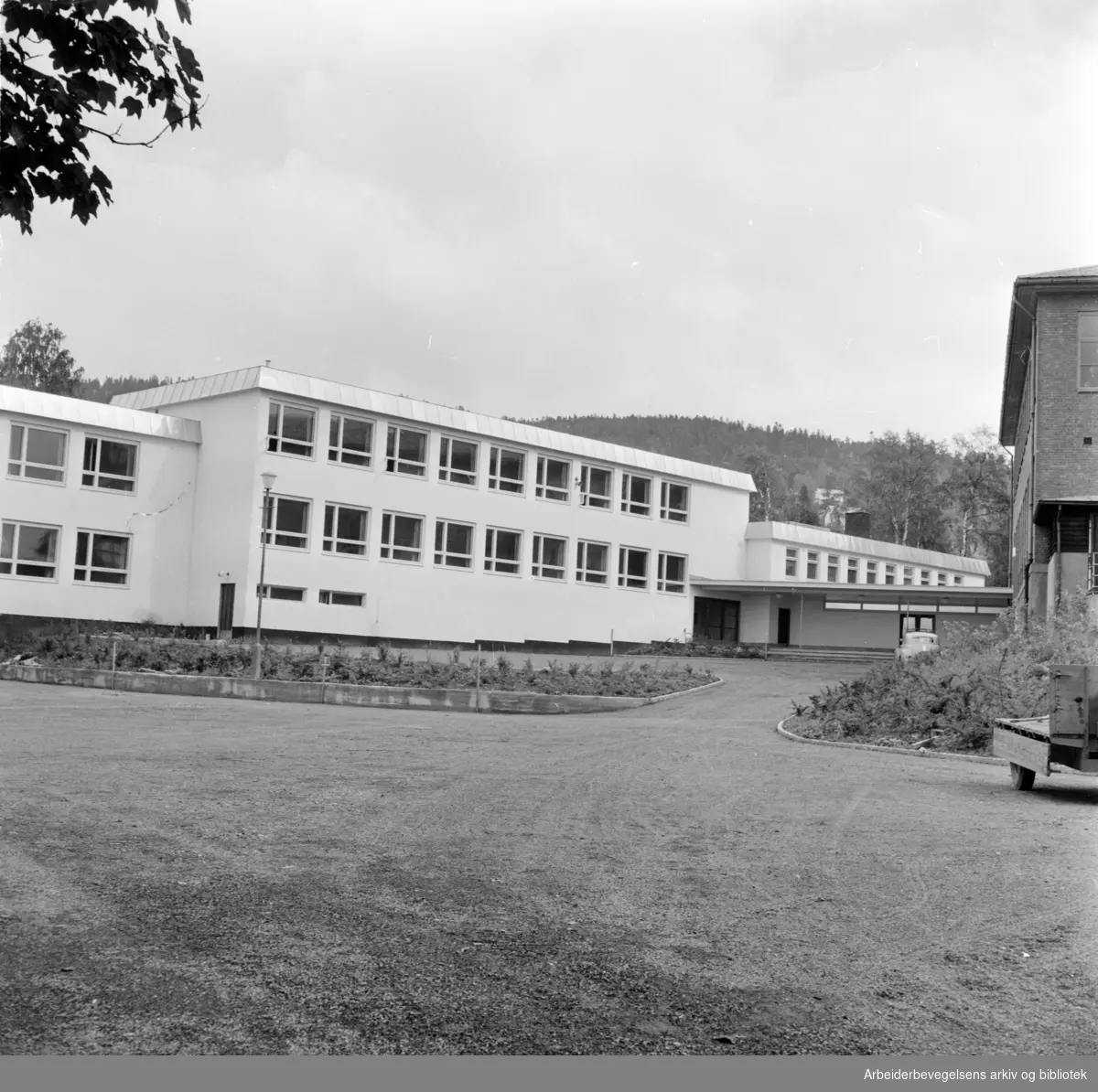 Kjelsås skole. August 1959