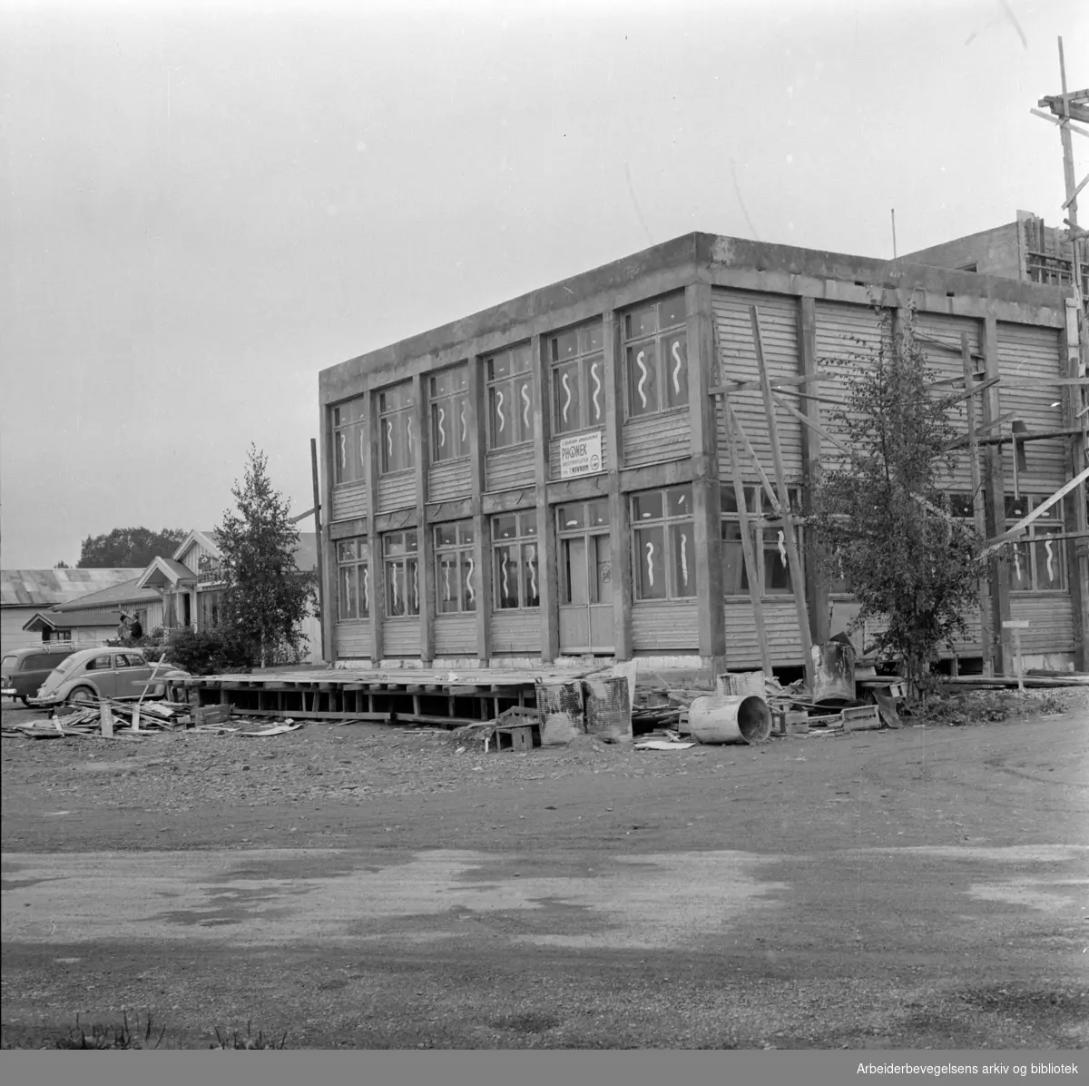 Helsfyr Hotell. Tilbygget. September 1960