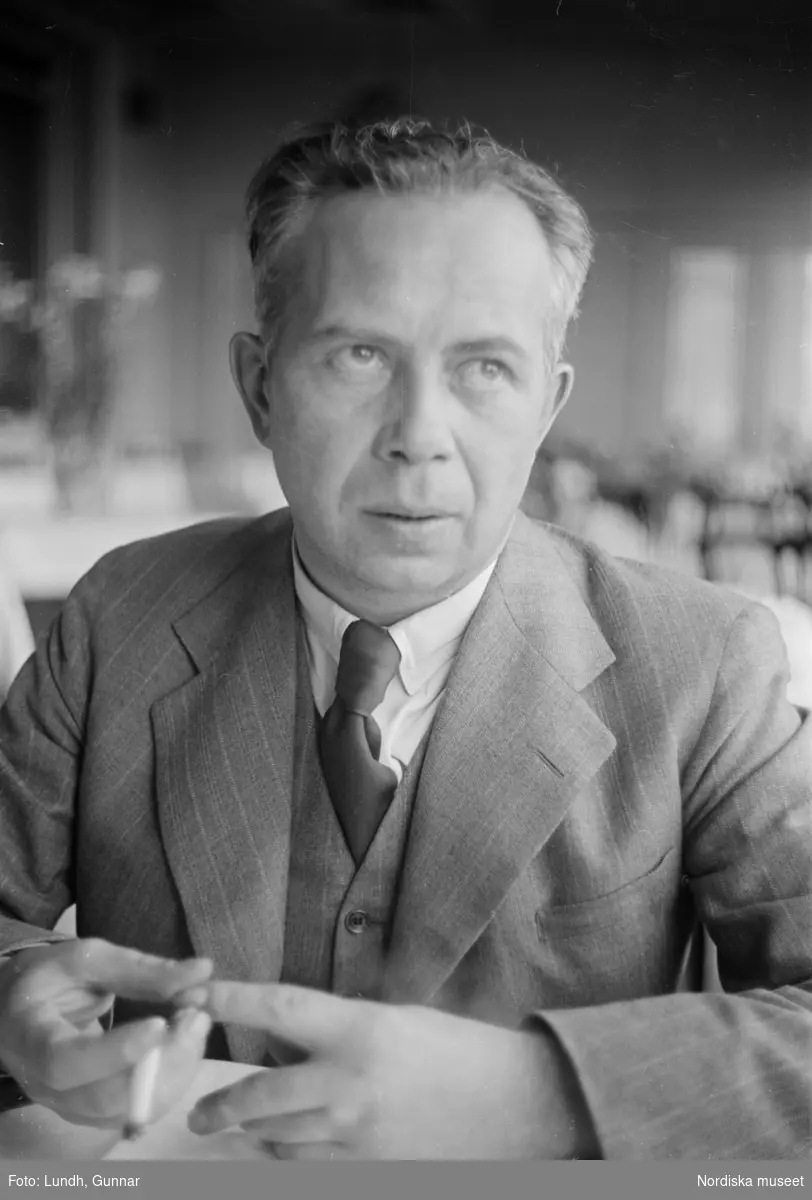 Porträtt av författaren Ivar Lo Johansson (1901–1990)