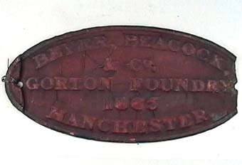 BEYER PEACOCK & CO GORTON FOUNDRY 1865 MANCHESTER

Modell/Fabrikat/typ: Röd