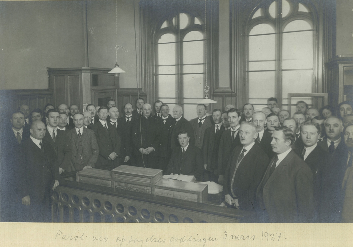 Parole ved opdagelsesavdelingen 1927