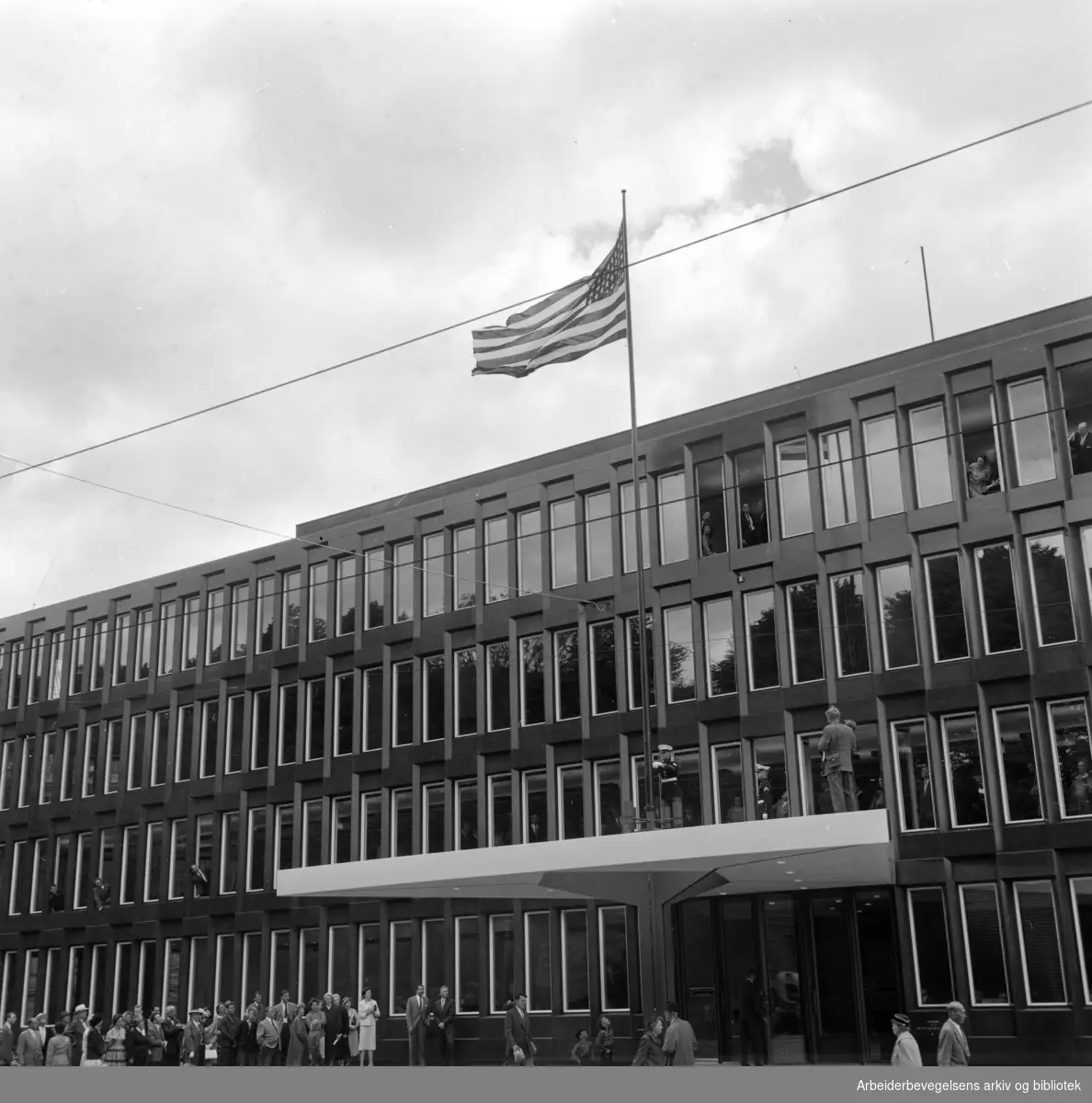 Amerikanske ambasade. Eksteriør. Juni 1959