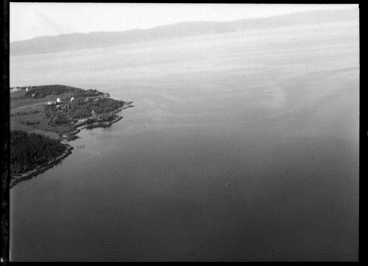 Flyfoto over Østmarkneset og Trondheimsfjorden