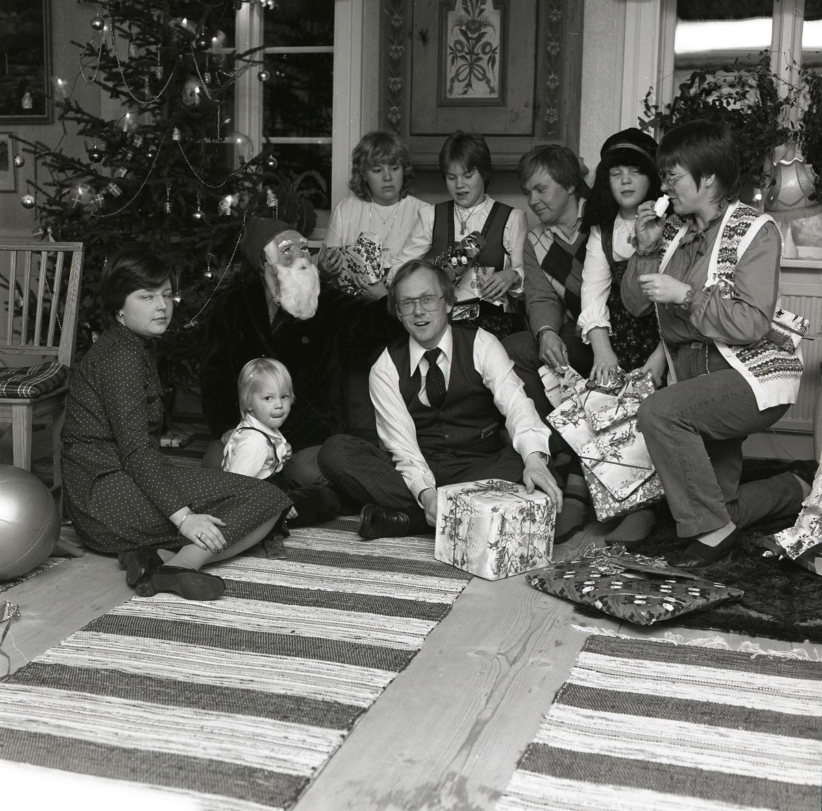 Julafton på gården Sunnanåker 1981.