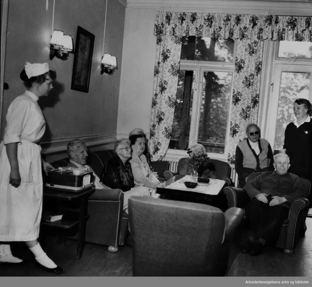 Bestum. Østlandske Blindeforbunds hvilehjem. Oktober 1958