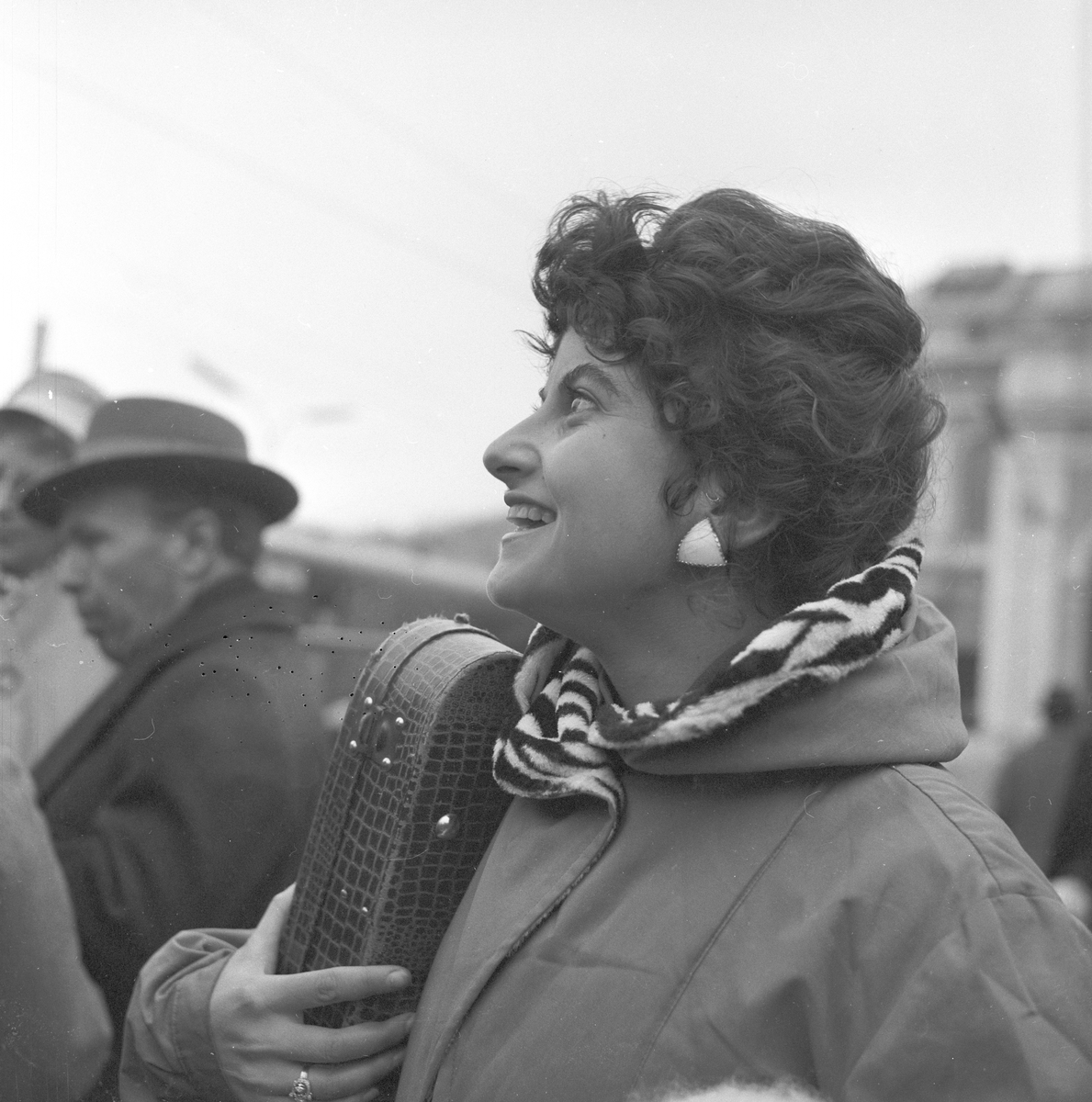 Ant. italiensk kvinnelig operasanger. Italiensk opera i Oslo. Fotografert 1958.