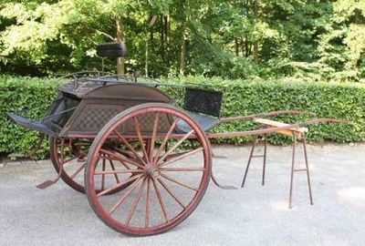 Fra Folkenborg museums vognsamling: Sjakkmønstret dogcart