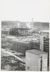 Utstikt over bygging av fabrikkanlegg