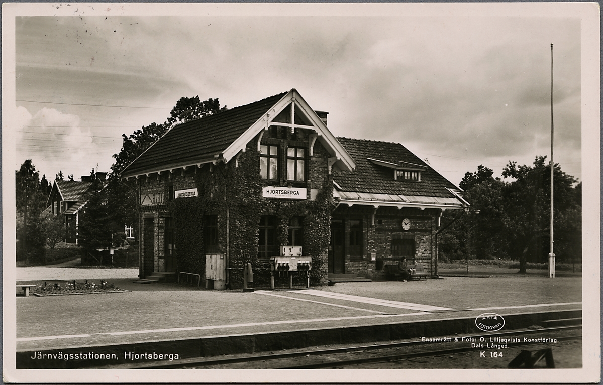 Hjortsberga järnvägsstation.