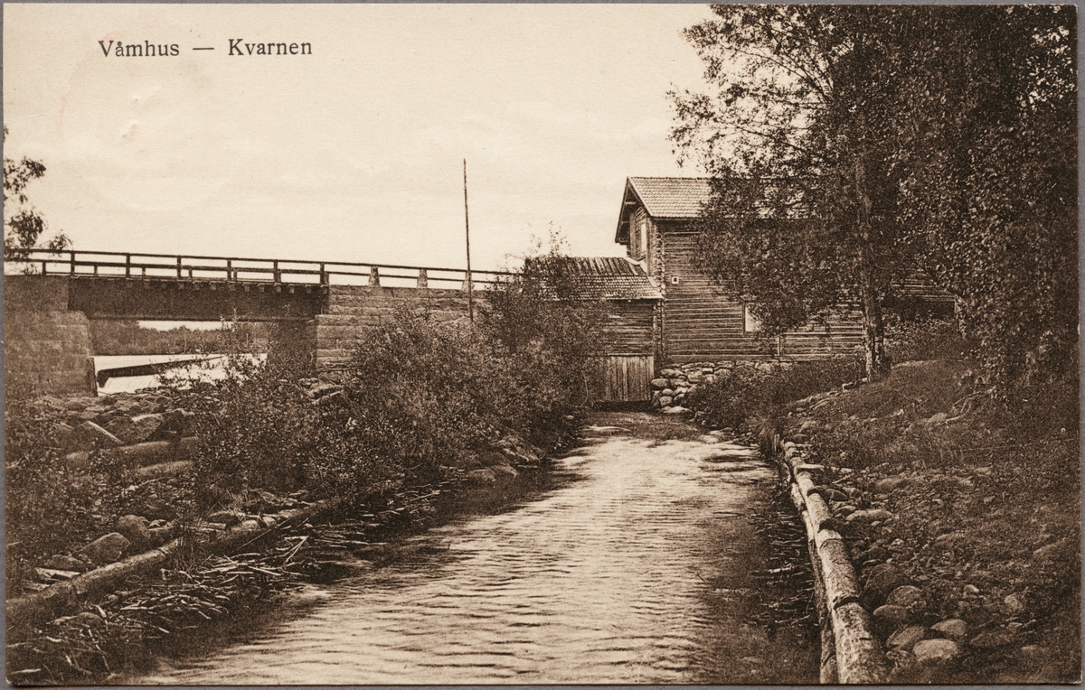 Kvarn och bro i Våmhus.