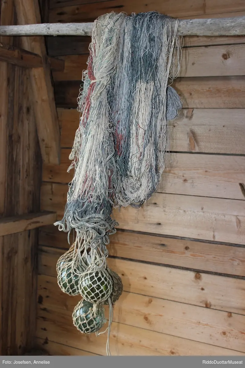 Torskegarn fra Gamelnaustet ve Kokelv sjøsamiske museun
