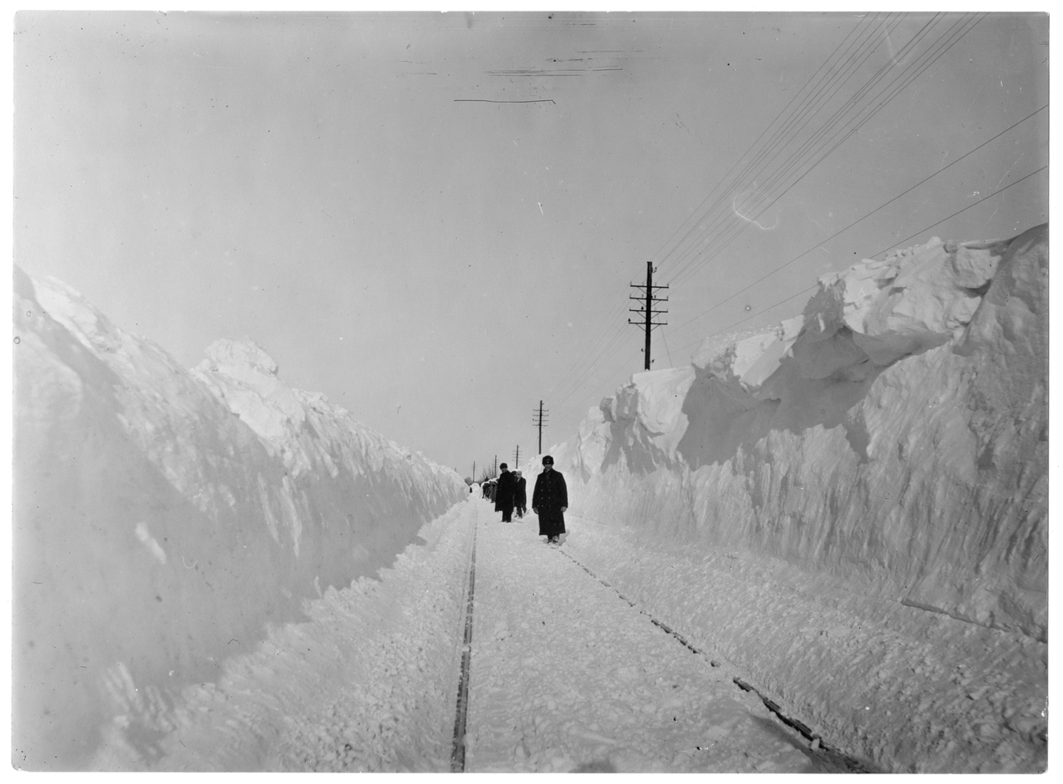 Historien berättar om en snöstorm 1929 i södra Sverige som var mycket ...