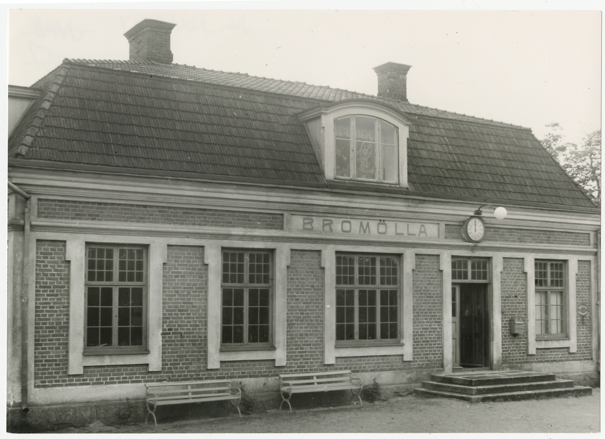 Bromölla station. Sölvesborg - Kristianstads Järnväg.