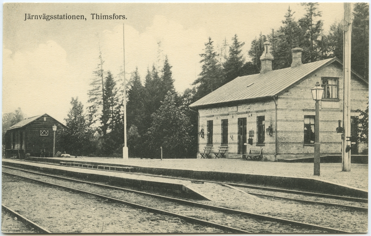 Skåne - Smålands Järnväg, SSJ. Timsfors station.