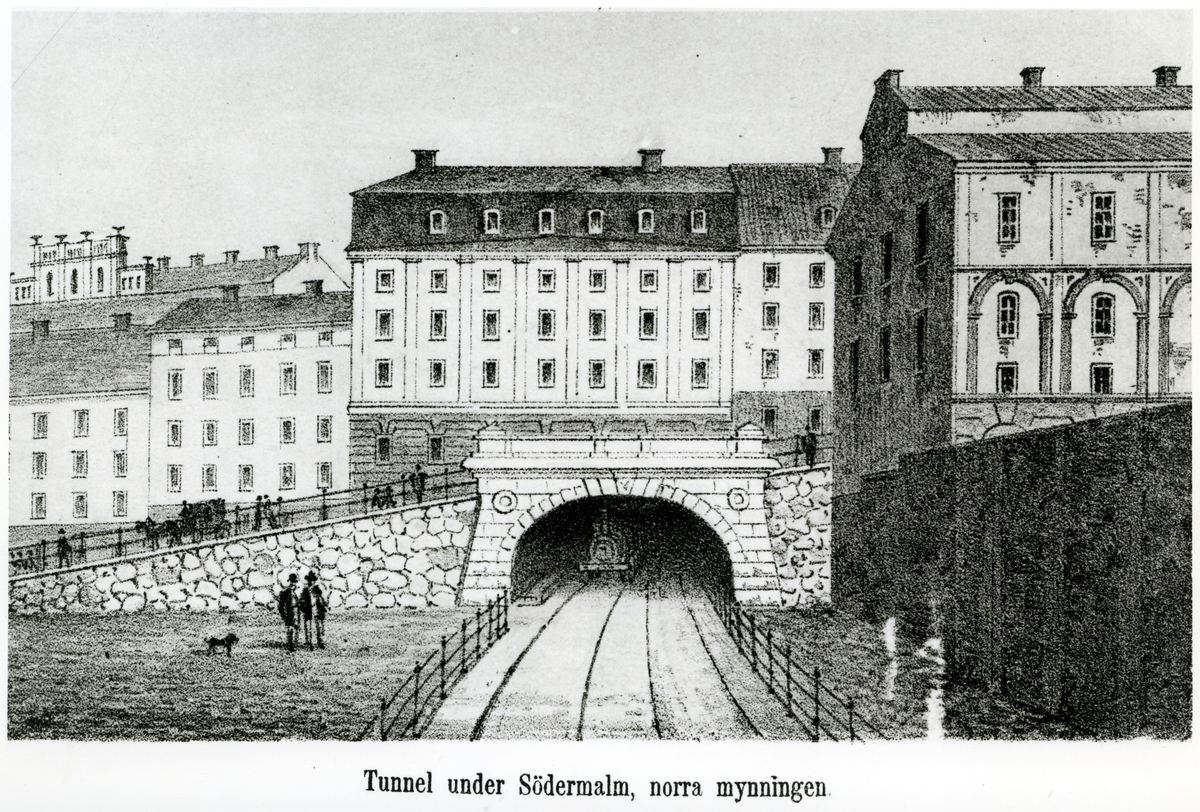Tunnel under Södermalm, norra mynningen.
