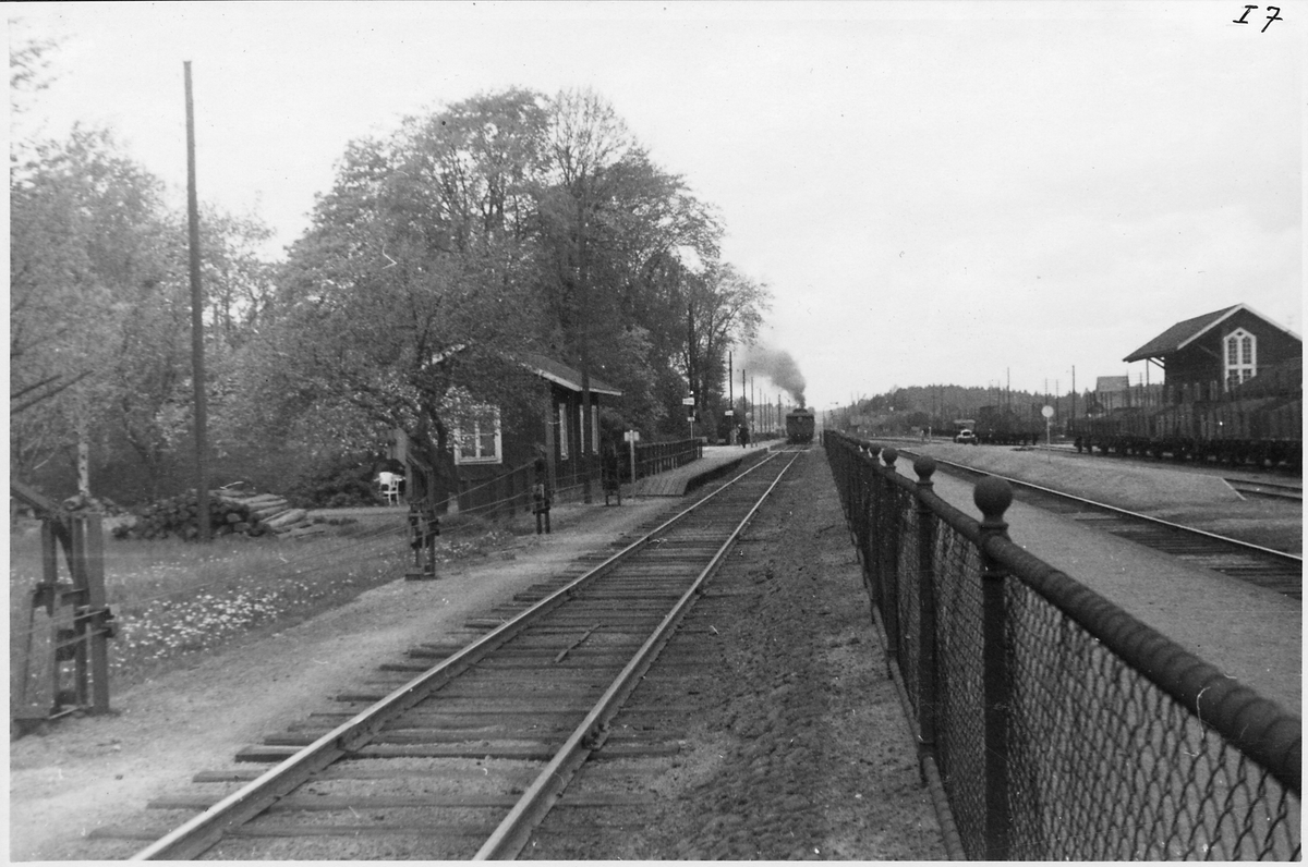 Rotebro station. - Järnvägsmuseet / DigitaltMuseum