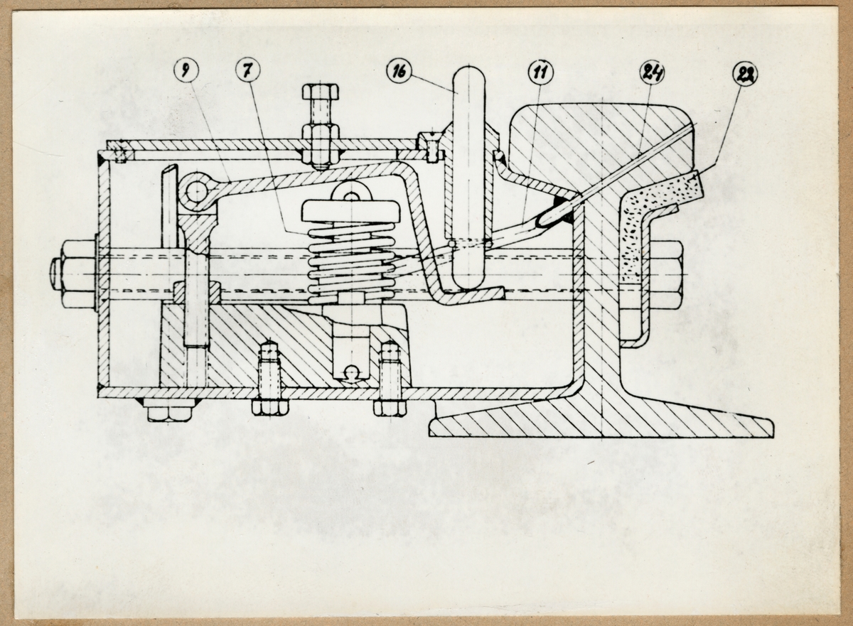 Den av G.A. Johansson konstruerade fasta smörjapparaten.
