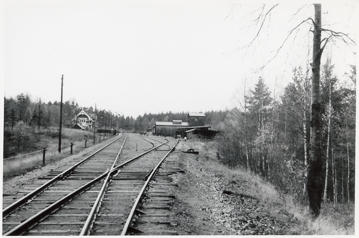 Hädinge station sett mot Borås.