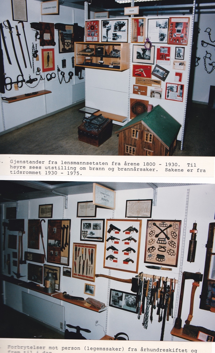 Album med foto fra utstillingen i kjelleren på politistasjonen i Trondheim fra 1975-1992, med forord av Knut Sivertsen