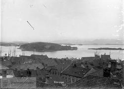 Utsikt over Stavanger mot Sølyst sett fra Valberget