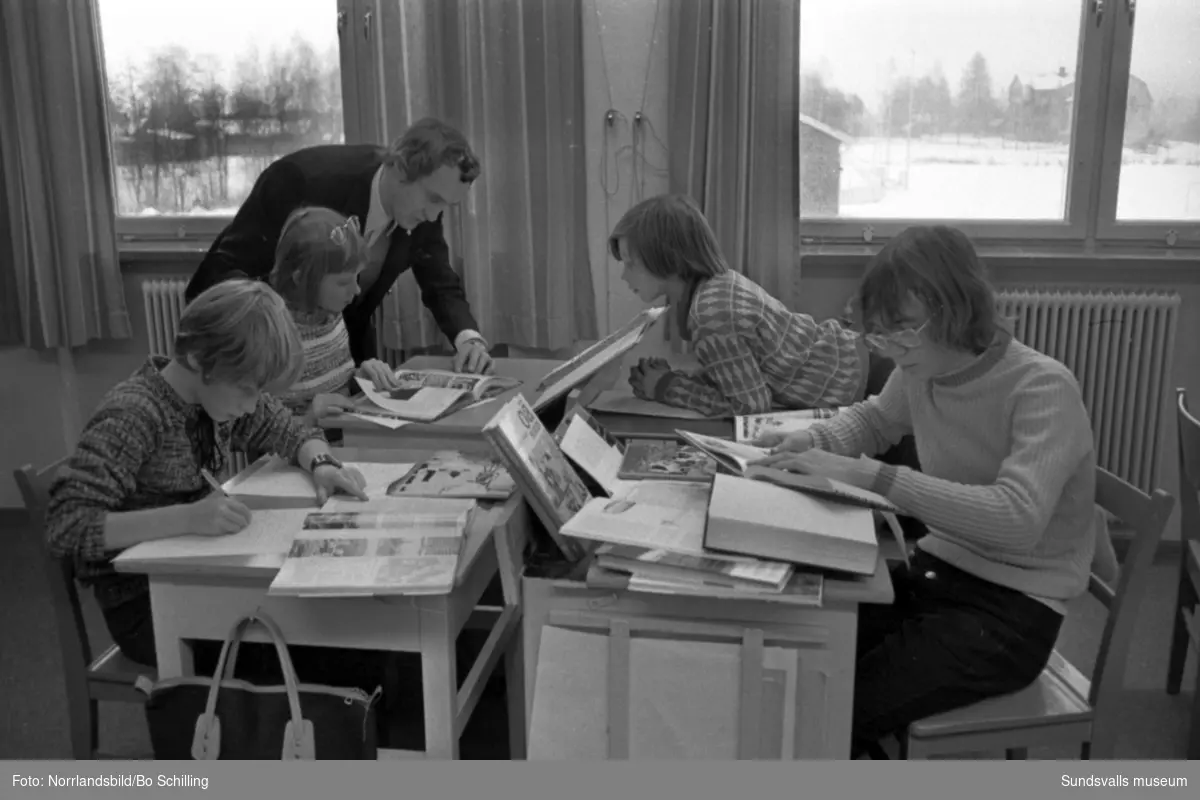 I Fränsta har man infört en ny typ av undervisning i skolan. Reportagebilder för Svenska Dagbladet.