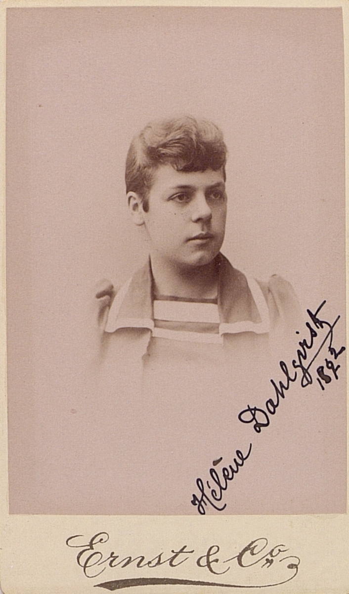 Héléne Dahlqvist år 1892.