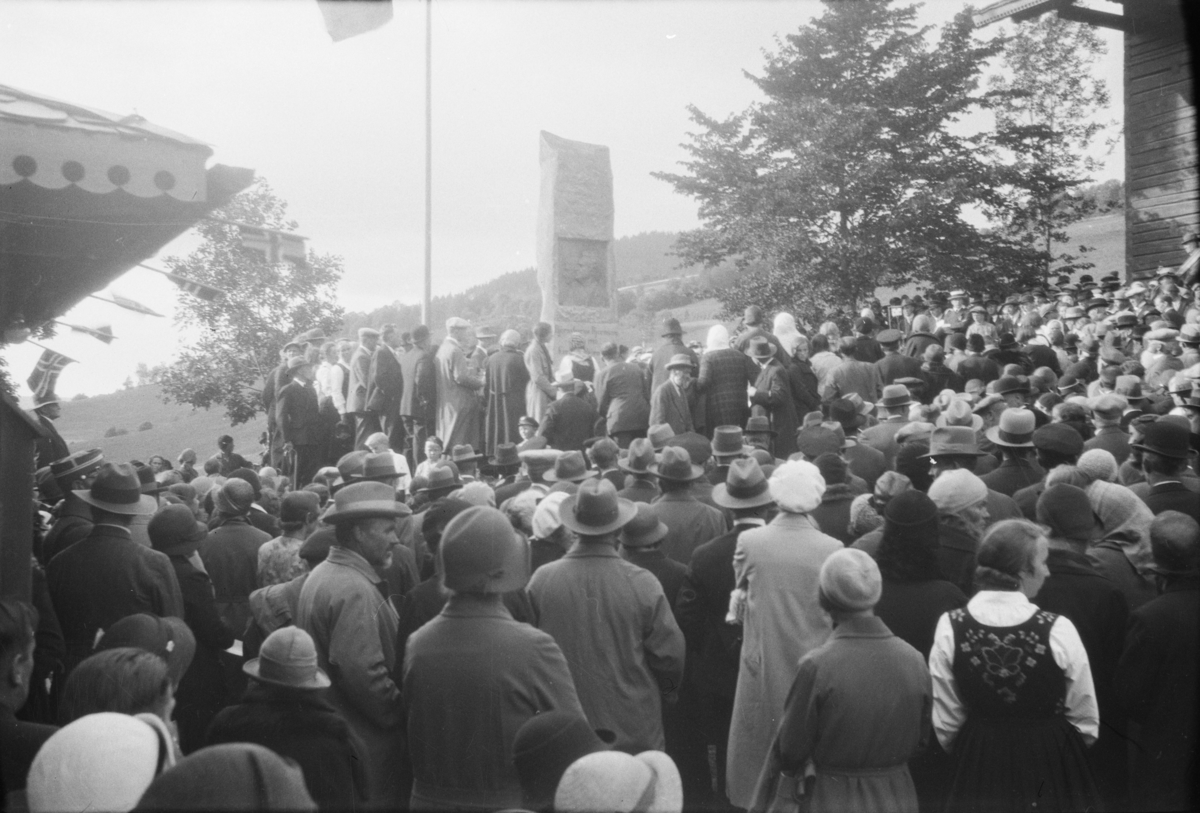Minnehøytid for Bjørnson på Aulestad i 1932