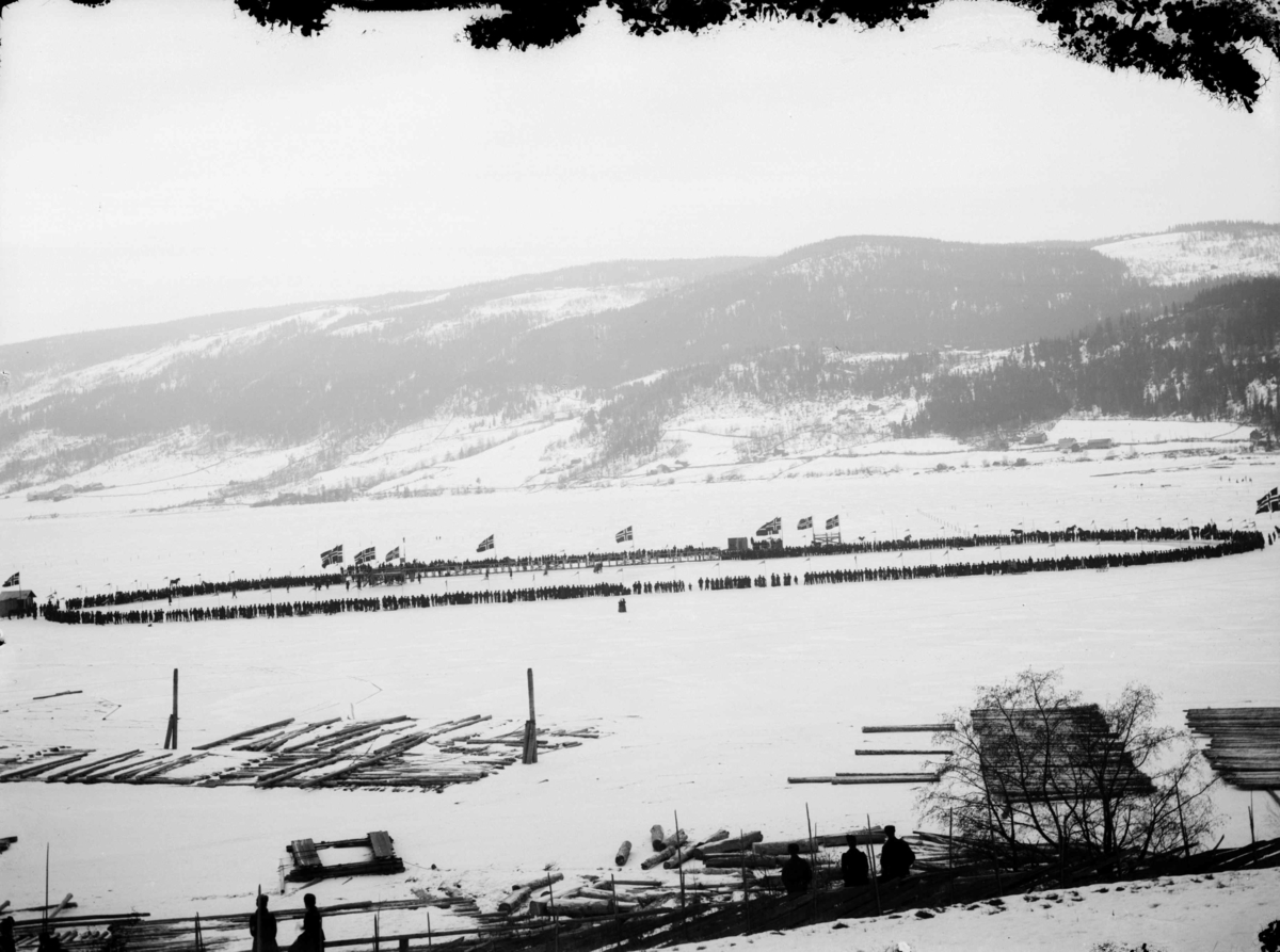 Nordens Davos på Mjøsa - Vintersportsuken Lillehammer 1909 - skøyteløpet