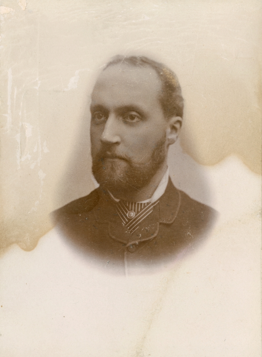 Portrett som trolig viser Bernt Anker Bachke. 1869-1900