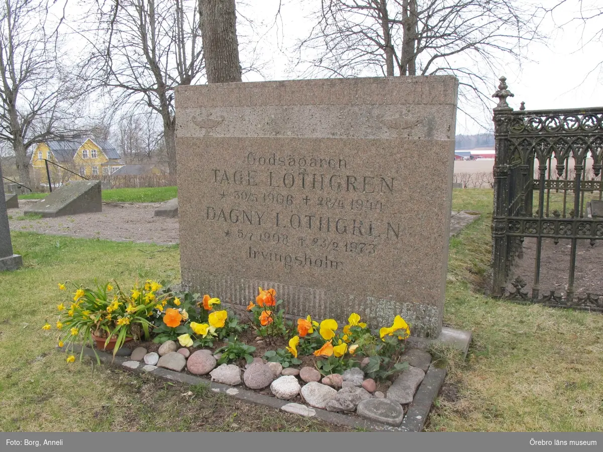 Tysslinge kyrkogård Inventering av kulturhistoriskt värdefulla gravvårdar 2012-2013, GK 1-96.
