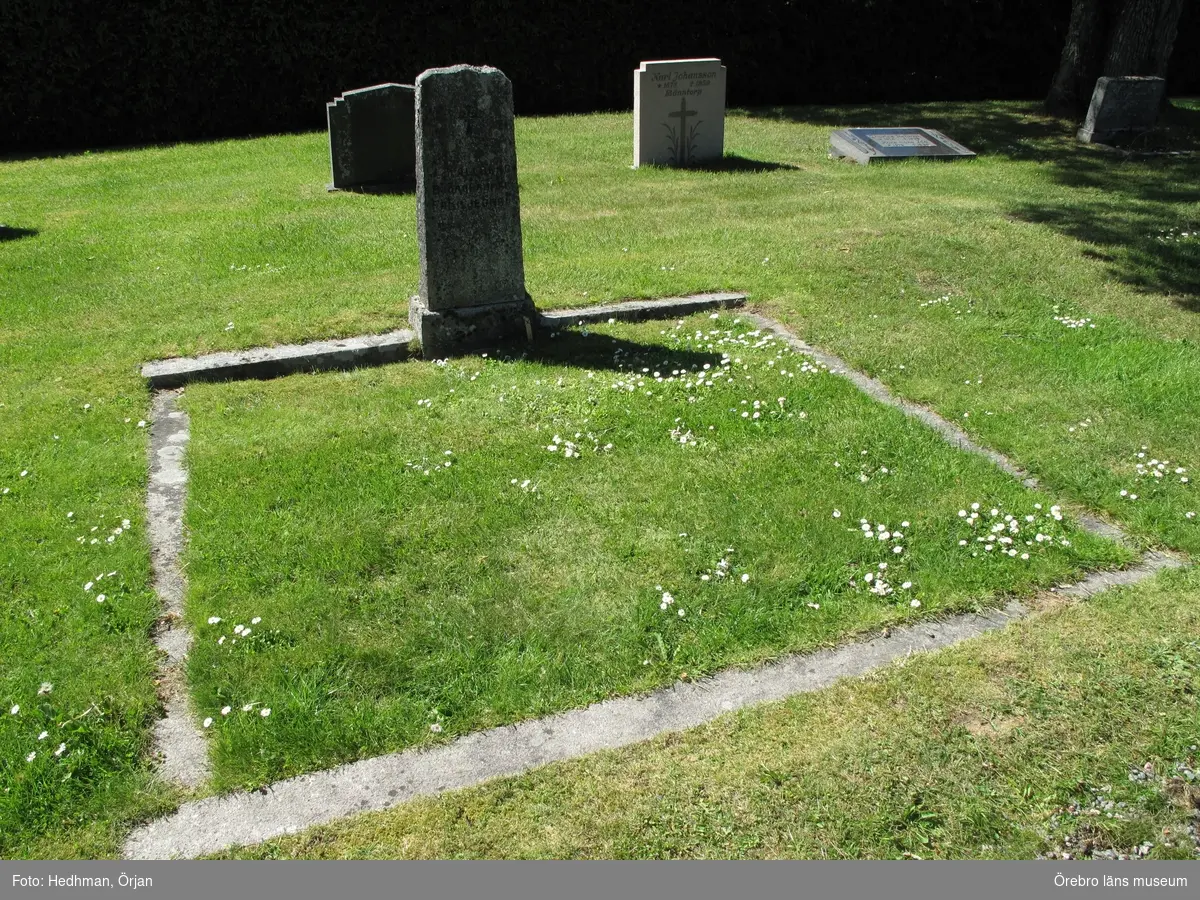Hjortkvarn kyrkogård, Inventering av  kulturhistoriskt värdefulla gravvårdar 2011-2012, Kvarter E.
