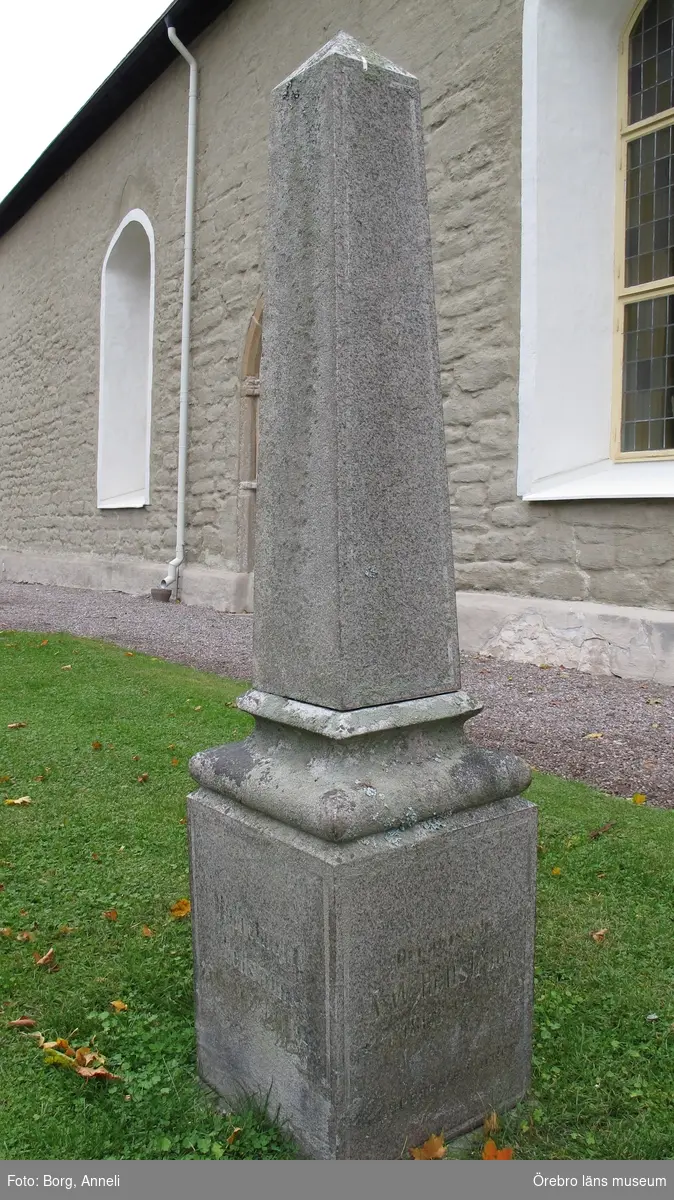 Sköllersta kyrkogård, Inventering av  kulturhistoriskt värdefulla gravvårdar 2011-2012, Kvarter 1.