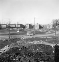 Finnmarksgata mot Carl Berners plass i enden. November 1954