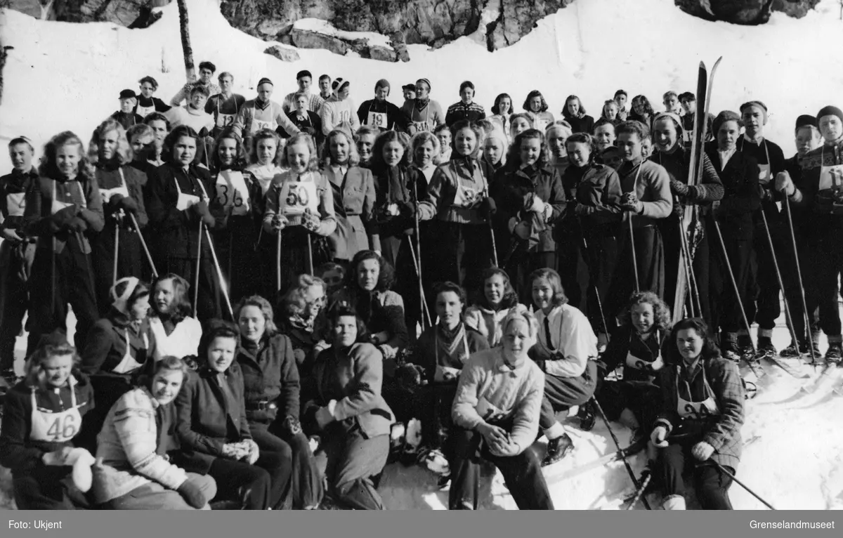 De første vinterlekene for realskolene i Øst-Finnmark, påsken 1947.