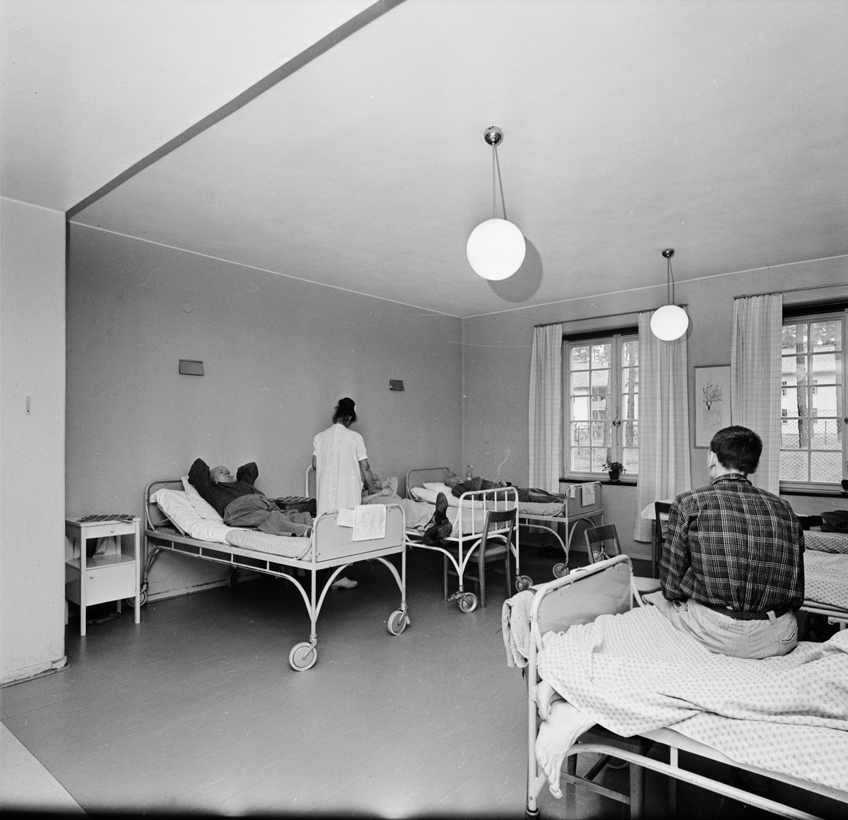 Ulleråkers sjukhus, avdelning 14, Uppsala juli  1966