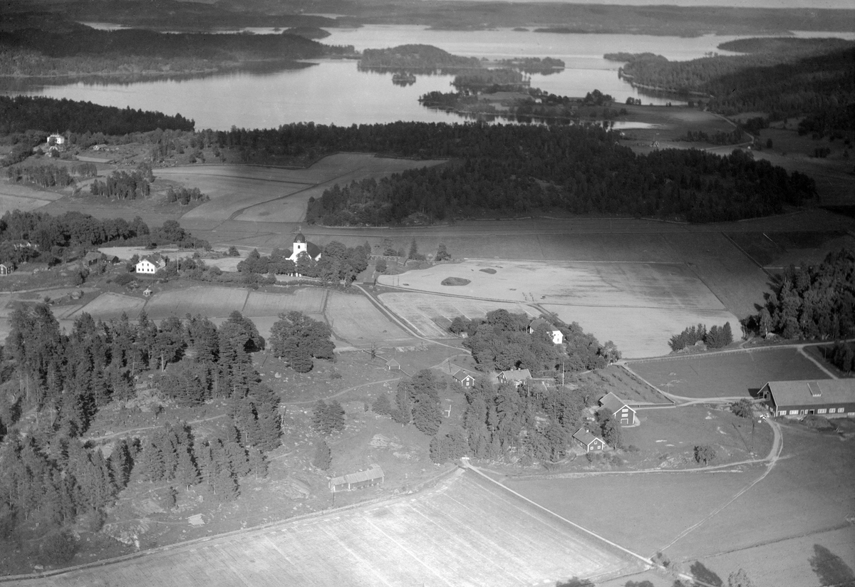 Västra Eneby från ovan 1937.