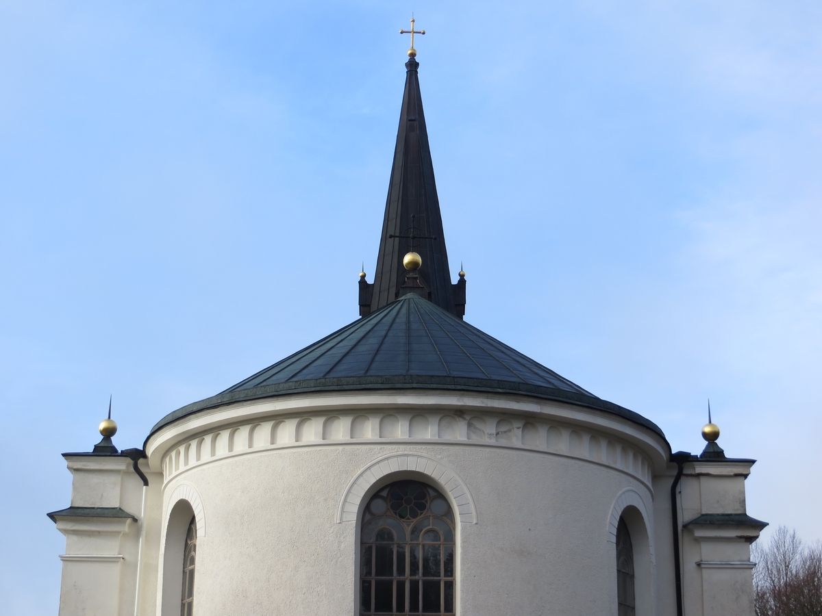 Detalj från Almesåkra kyrka, Nässjö kommun, bild från öst.