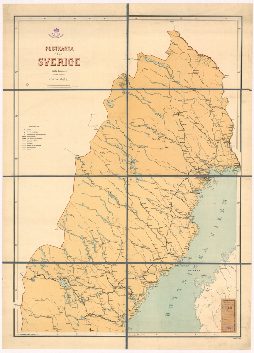 Postkarta över Sverige. Norra delen.

Vikkarta