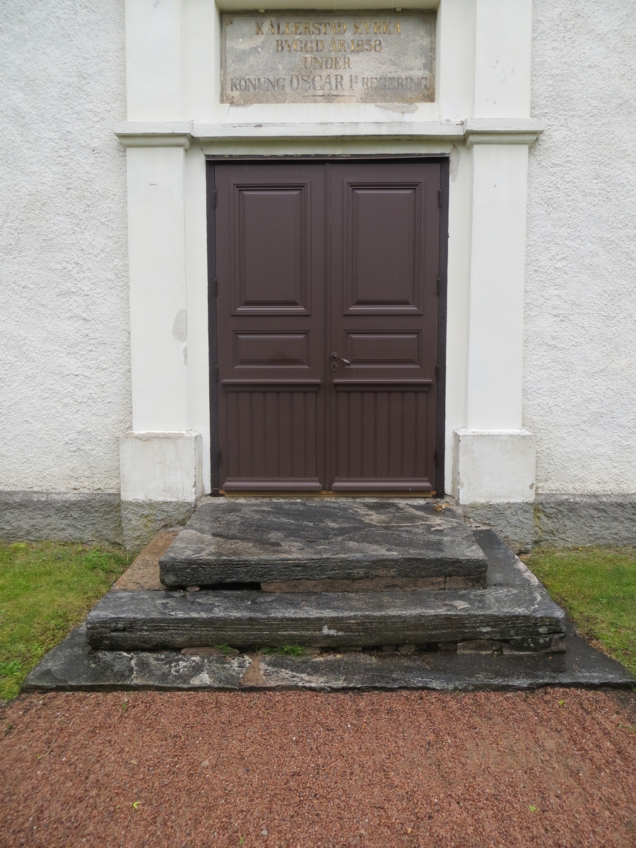 Kyrkporten på Kållerstads kyrka, Kållerstad socken i Gislaved kommun.