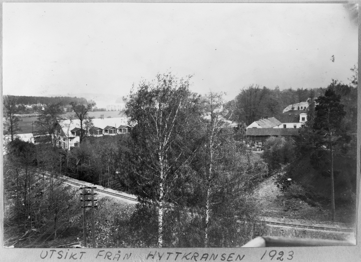 Utsikt från hyttkransen vid Åkers Styckebruk järnverk.