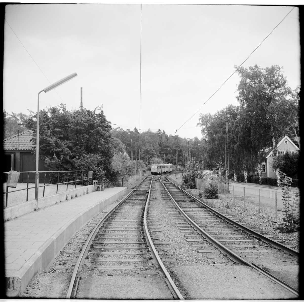 Aktiebolaget Stockholms Spårvägar, SS linje 12 i trafik vid Bergviksvägen.