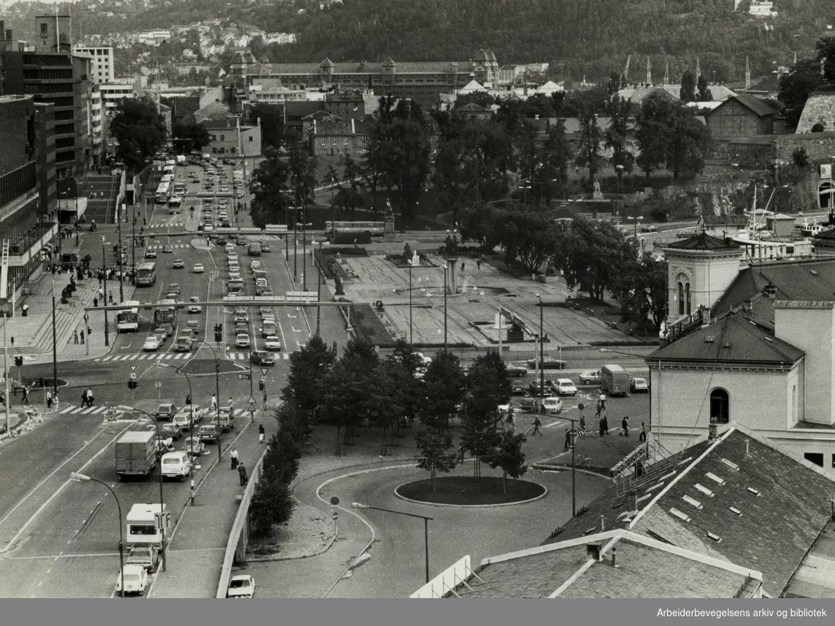 Rådhusplassen. August 1979